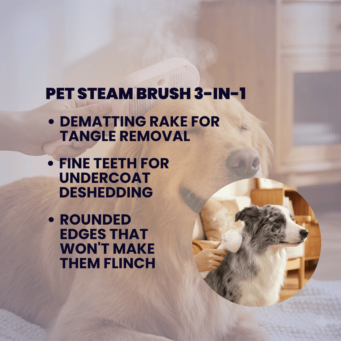 PurrMist™ Pro | Furiously Fabulous Fur Steamer: The 3-in-1 Groominator for Furry Friends!