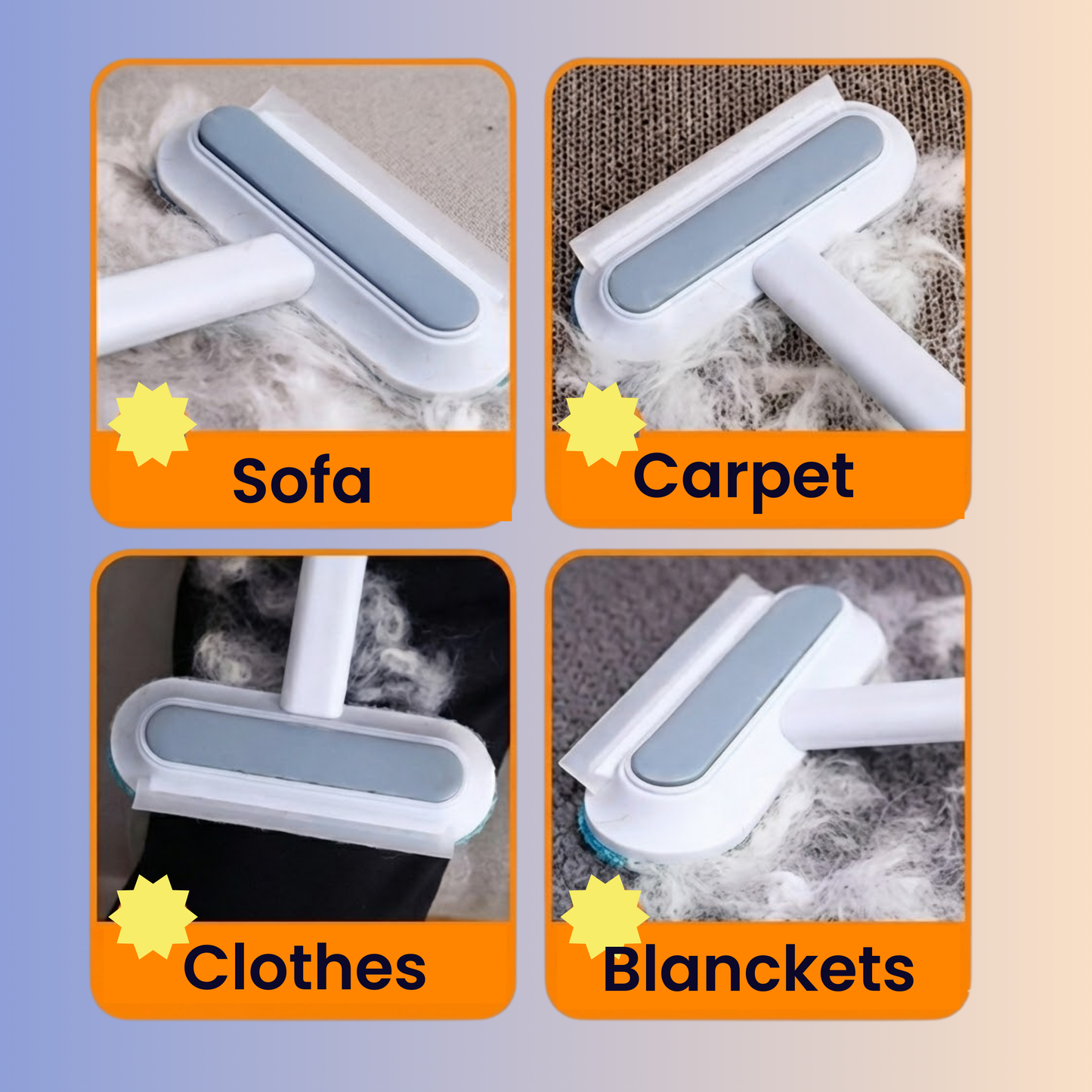 FurSwipe™ Pro | Self-Cleaning Pet Hair Removal System