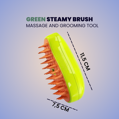 Lyczest 3-in-1 Steamy Pet Brush: Electric Mist Massage & Shedding Tool for Cats & Dogs