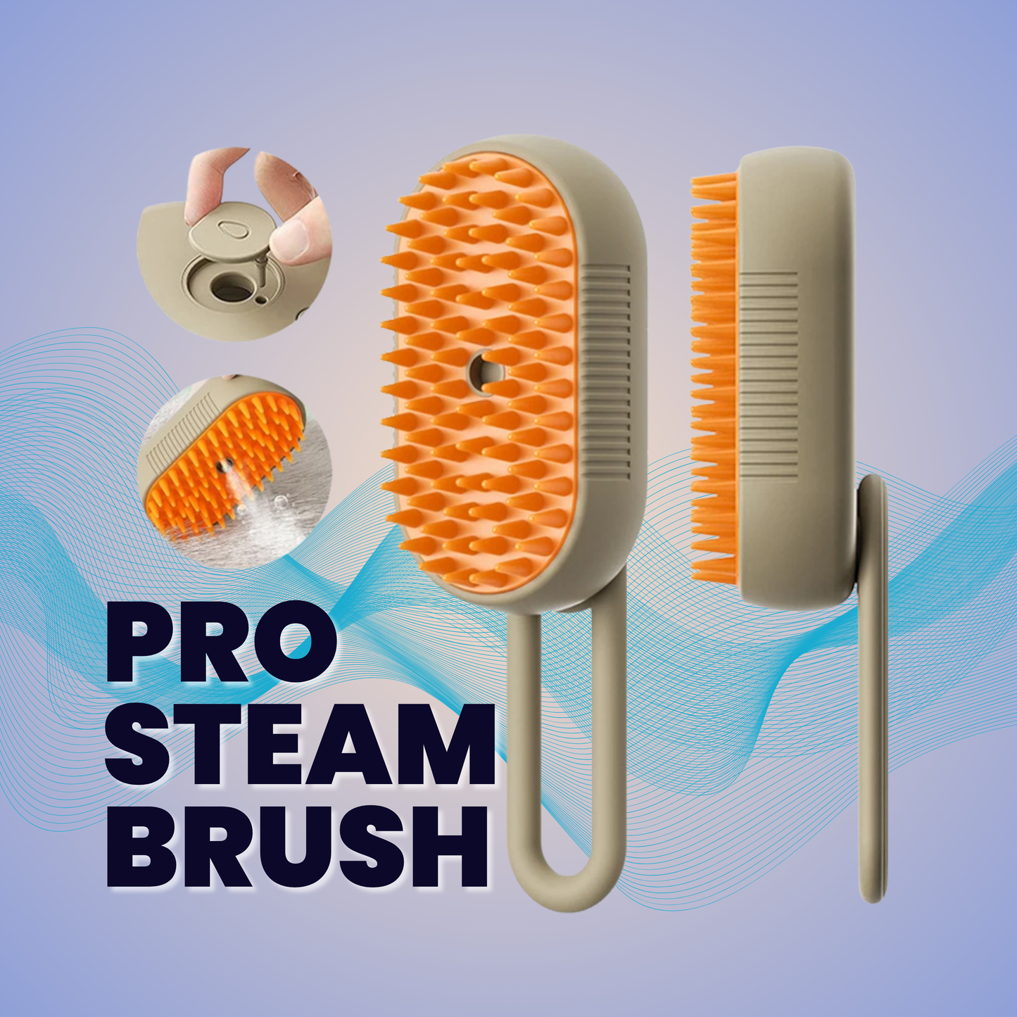 Lyczest 3-in-1 Steamy Pet Brush: Electric Mist Massage & Shedding Tool for Cats & Dogs