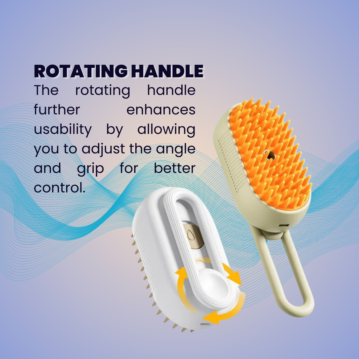 Lyczest 3-in-1 Steamy Pet Brush: Electric Mist Massage & Shedding Tool for Cats & Dogs