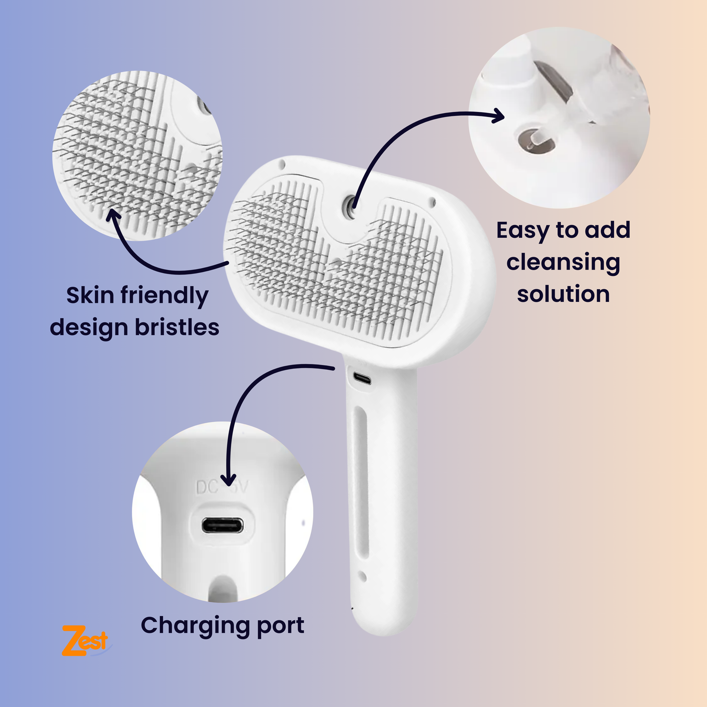 PurrMist™ Pro | Furiously Fabulous Fur Steamer: The 3-in-1 Groominator for Furry Friends!