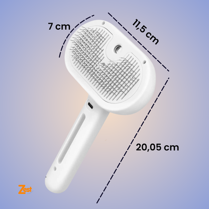 PurrMist™ Pro | 3-in-1 Steam Grooming Brush for Cats & Dogs