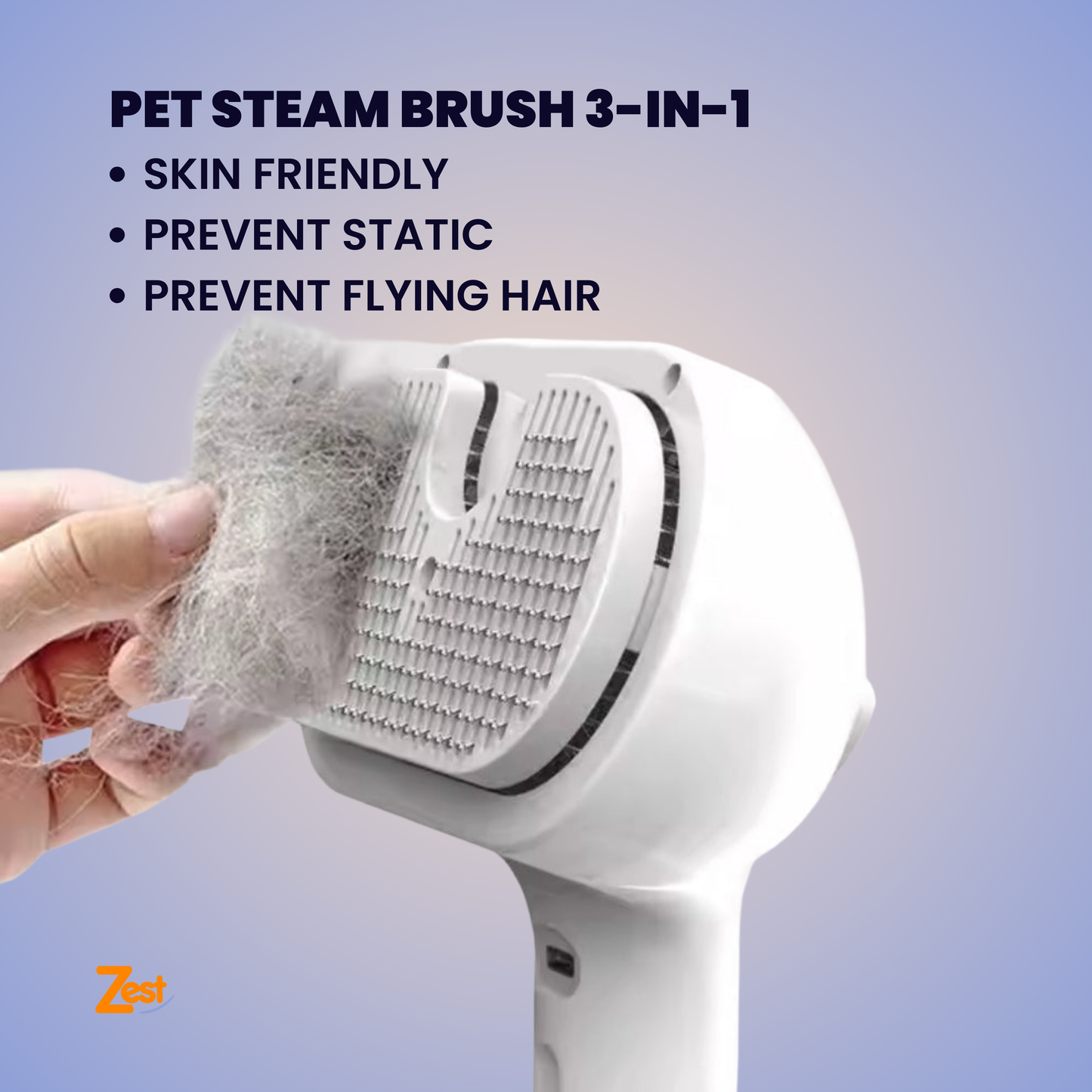 PurrMist™ Pro | Furiously Fabulous Fur Steamer: The 3-in-1 Groominator for Furry Friends!