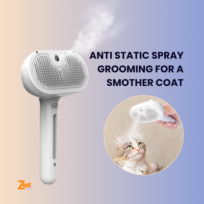 PurrMist™ Pro | Furiously Fabulous Fur Steamer: The 3-in-1 Groominator for Furry Friends!