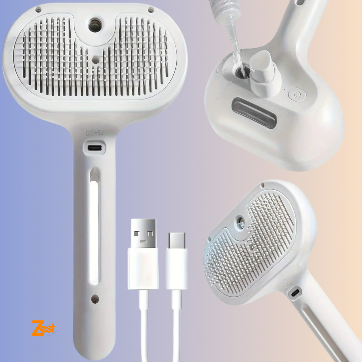 PurrMist™ Pro | Furiously Fabulous Fur Steamer: The 3-in-1 Groominator for Furry Friends!