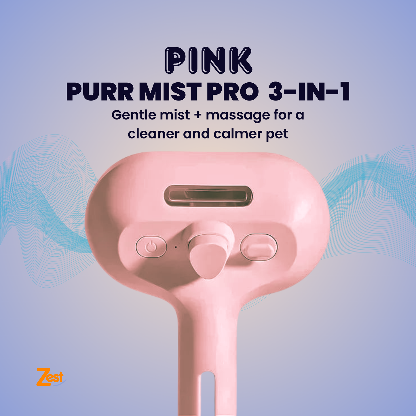 PurrMist™ Pro | Furiously Fabulous Fur Steamer: The 3-in-1 Groominator for Furry Friends!