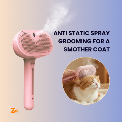 PurrMist™ Pro | Furiously Fabulous Fur Steamer: The 3-in-1 Groominator for Furry Friends!